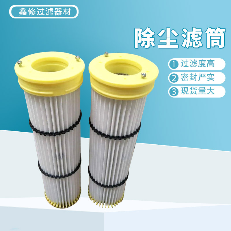 供应吊装覆膜除尘滤筒上料机用除尘滤芯折叠螺杆粉尘滤芯厂家
