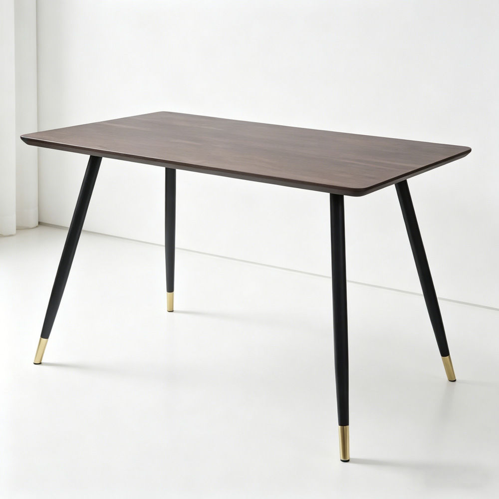 Mesa de Comedor Rectangular de MDF y Hierro Multifuncional para Comedor