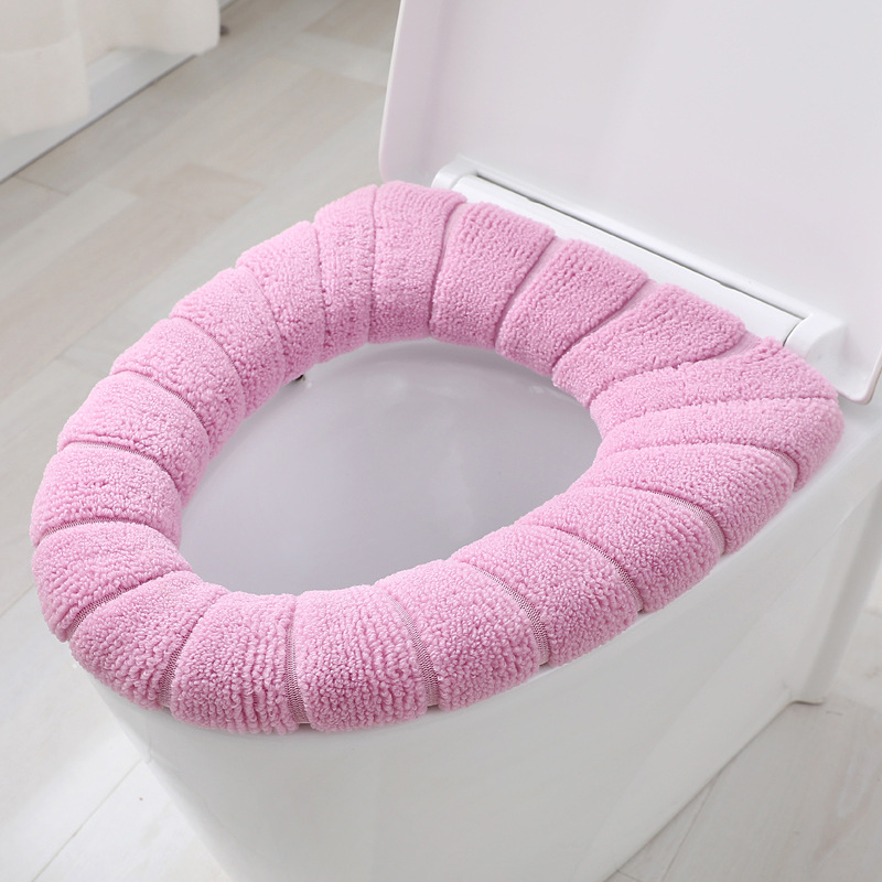 Espesado cálido asiento del inodoro cojín hogar invierno estilo Nórdico poliéster Universal Inodoro cojín de alta calidad
