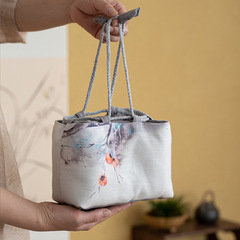 Storage bag travel persimmon bag cloth bag tea set teacup cloth bag teapot cloth bag teapot cloth bag