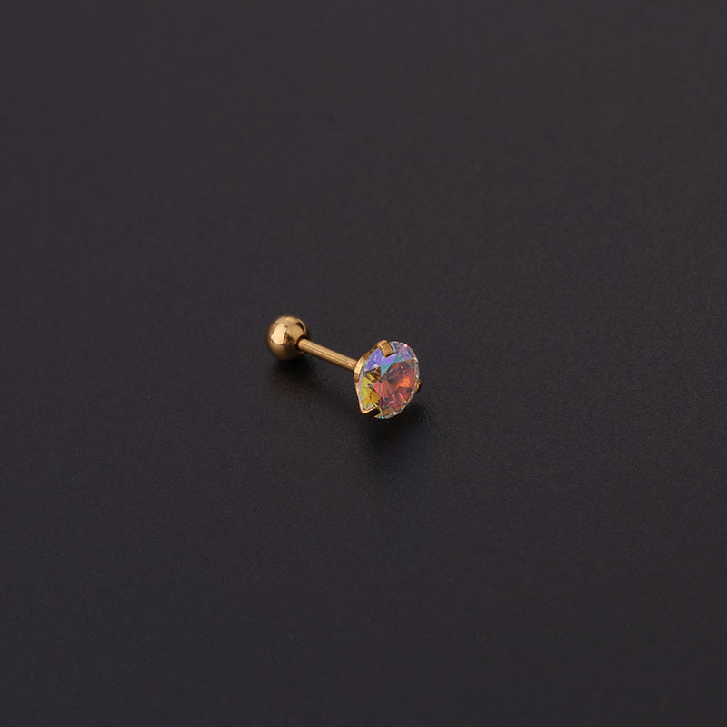 Ear Cartilage Rings & Studs Simple Style Geometric 316 Stainless Steel  Plating display picture 7