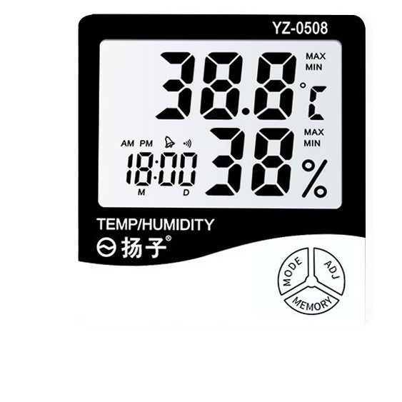 양지 전자 온도 및 습도 미터 지능형 발광 대형 스크린 고정밀 베이비 룸 실험실 번식 저장 온실