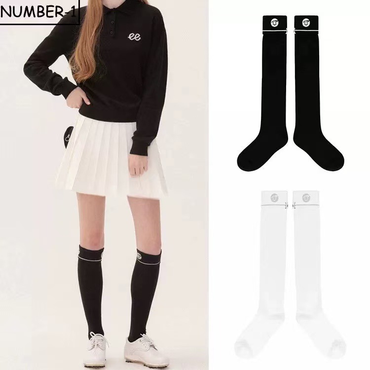Korean Pivvee Golf Socks Women's Over-The-Knee Socks 25 New Style Long Socks Outdoor Casual Sun Protection Socks Original Order