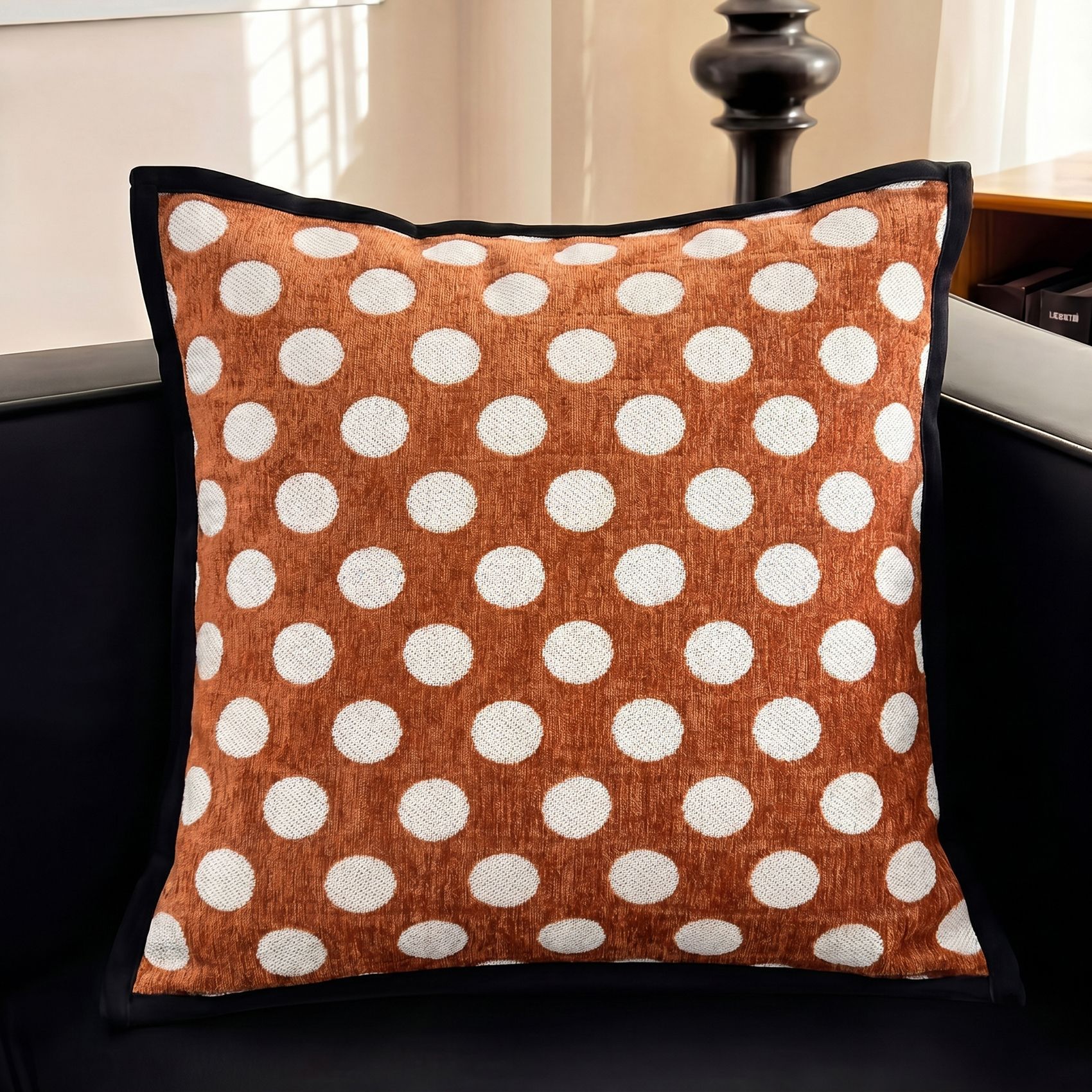 Nórdico de lujo ligero sofá almohada al por mayor almohada de sala de estar inwind jersey jacquard almohada transfronteriza un cabello