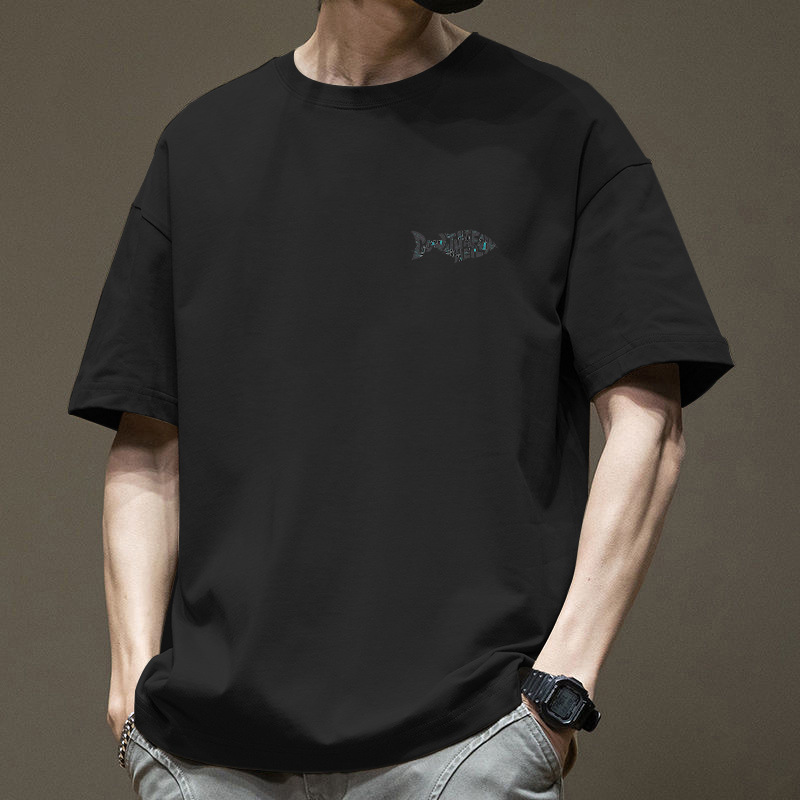 블랙면반팔-2483