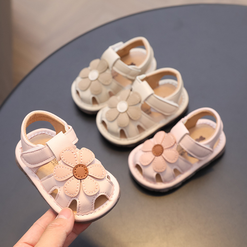 All-Match Baby Girl Toe Sandals Summer Calling Shoes Cute Soft Bottom Baby Shoes Princess Shoes 01 Year Old Toddler Shoes