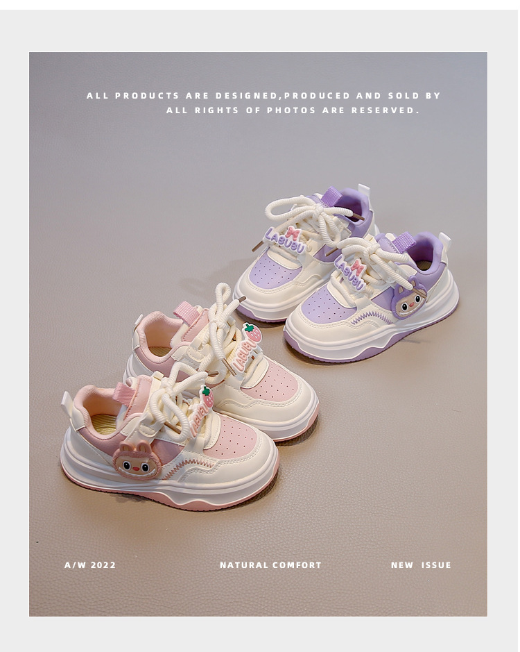 Ademende instap sneakers voor meisjes met klittenbandsluiting_voghion.com