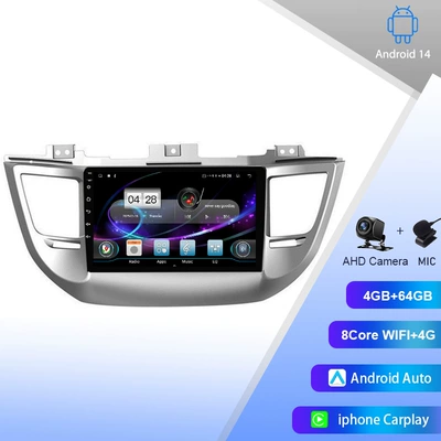 for 14-18 Hyundai Tucson: DVD Navigation - octa-core-4g64gb-carplay-wifi4g