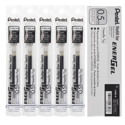 Japón pentel pitong recarga 0,5 en caja lrn5 pitong limitada gel pluma aguja tubo de gran capacidad suave