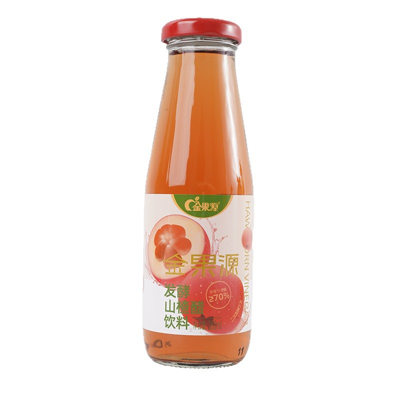 진궈위안 제조사 산사나무 식초 음료 260ml 소형병 발효 주스 한 박스 산사나무 식초 음료 도매