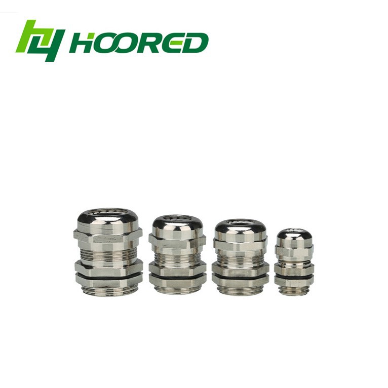 金属NPT电缆防水接头安全G制防爆黄铜镀镍格兰头/葛兰头