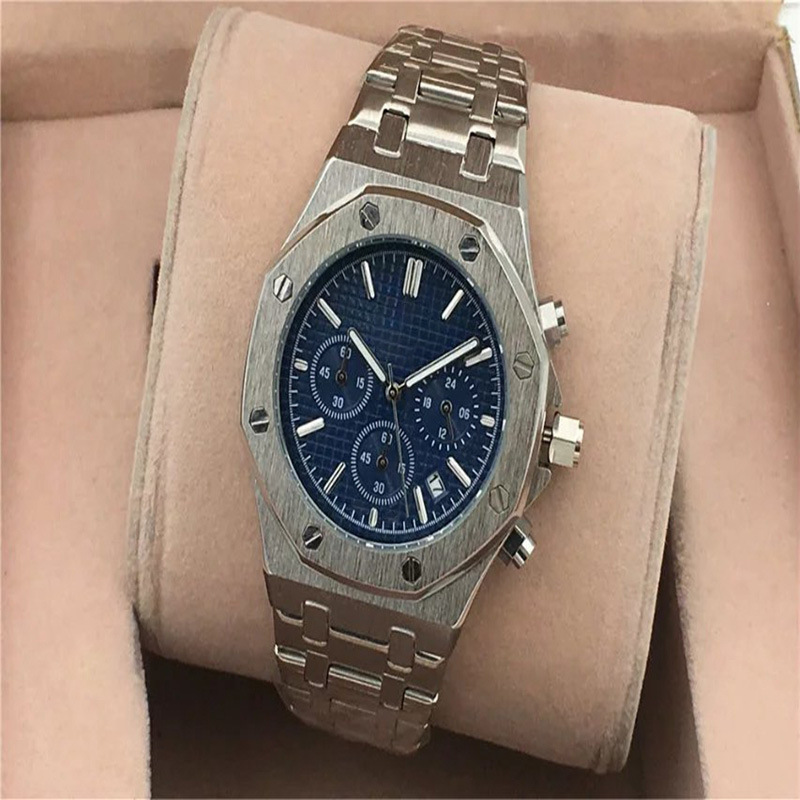 Multi-function running seconds timing men's quartz watch foreign trade 12 color supply sufficient full function 6 pin