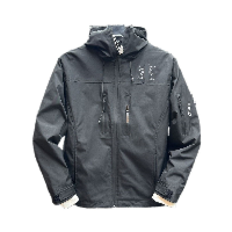 2026 Spring/Autumn casual couple's hooded softshell waterproof and windproof jacket, versatile jacket wholesale