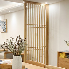 新中式实木屏风 办公室创意隔断座屏 小户型客厅时尚装饰镂空格栅