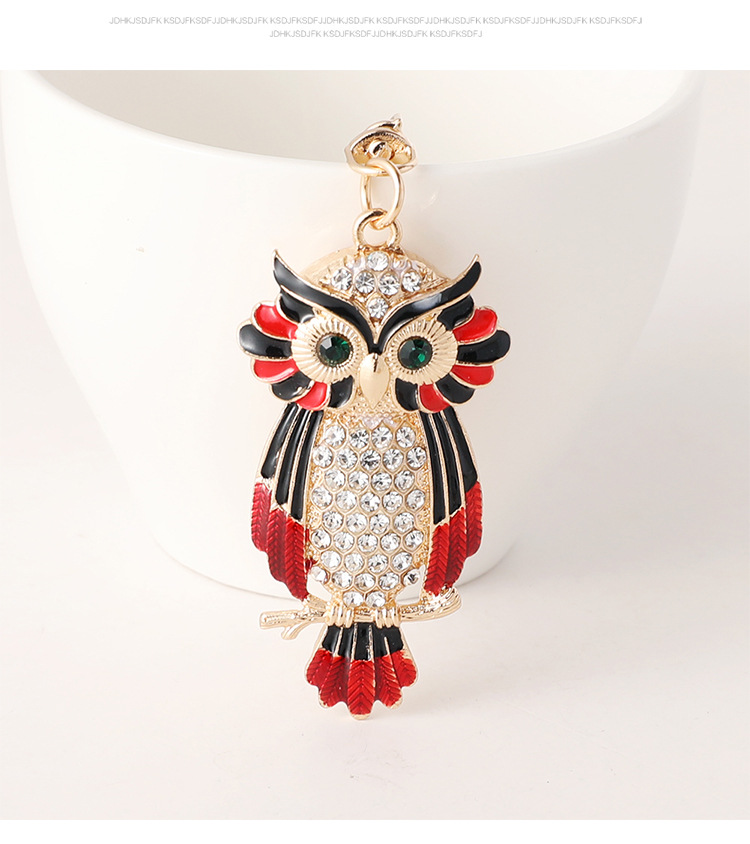 Modern Style Alloy Owl Unisex Bag Pendant Keychain display picture 5