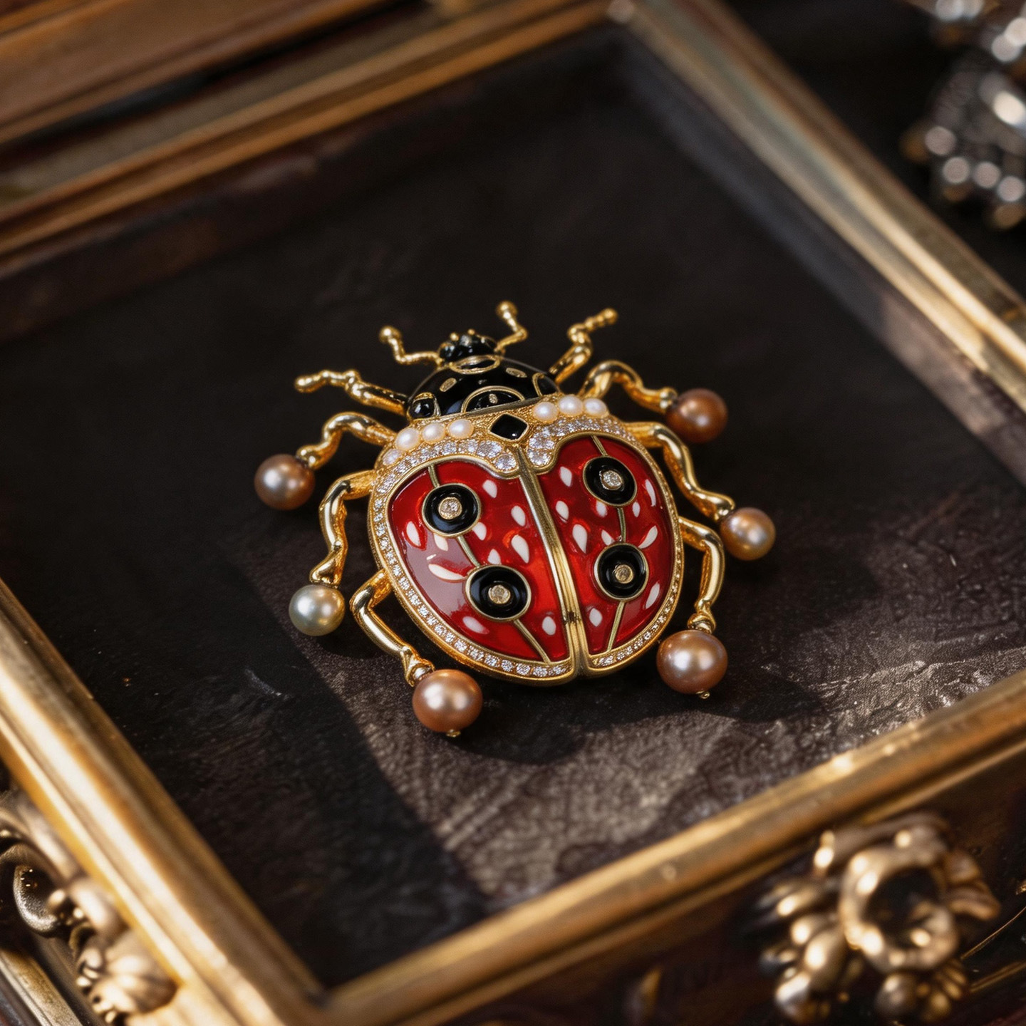 Xi Liang Feizi Original Design Cute Enamel Ladybug Brooch Personalized Fashion Clothing Accessories Insect Corsage