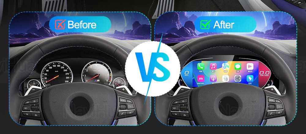 Suitable for Bmw F10/F11/F18 Full Lcd Instrument with Carplay Function Mobile Phone Interconnection 7 Ui Options