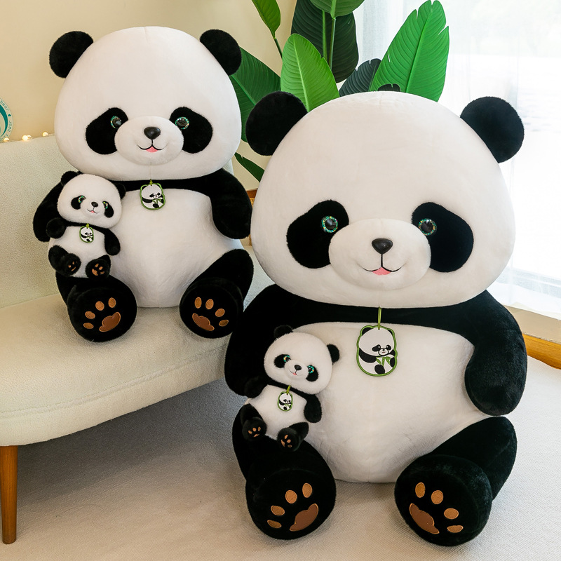 网红国宝大熊猫公仔可爱熊猫毛绒玩具旅游纪念品玩偶小熊娃娃批发