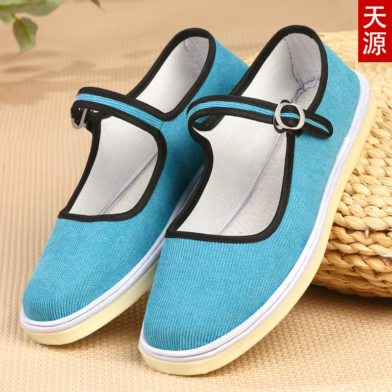 Zapatos de tela viejos de Beijing con suela de tendón en línea, zapatos de tela hechos a mano para mujer, zapatos de tela con suela de tendón, zapatos casuales, zapatos bordados para mujer, zapatos para madre