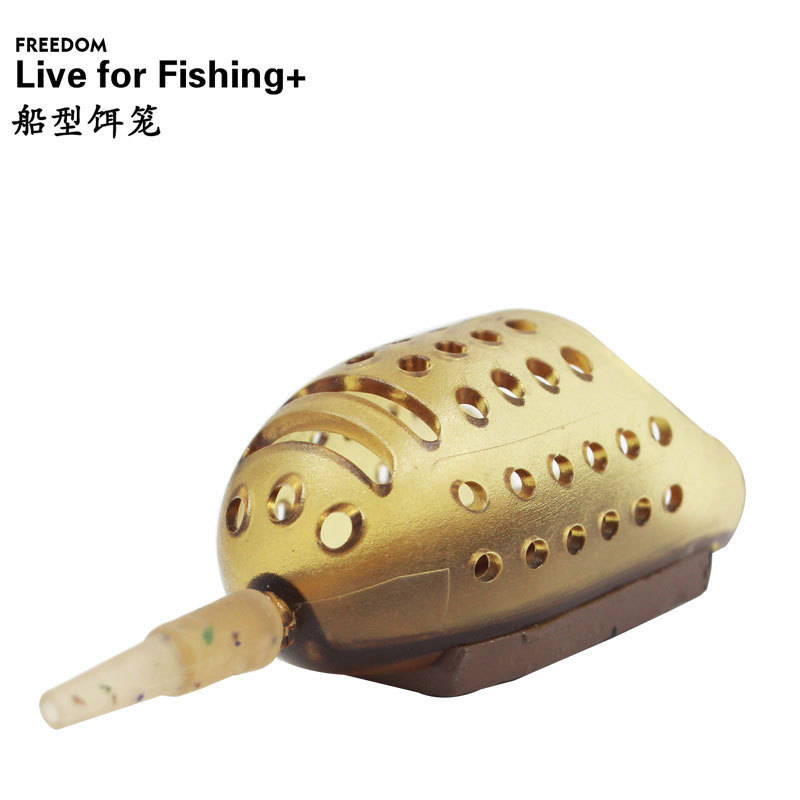 Feide Bait Cage, European-Style Boat-Shaped Bait Cage, Nesting Device, Lead Sinker, Extra-Large Fishing Accessories for Wild Fishing, European-Style Pond Fishing