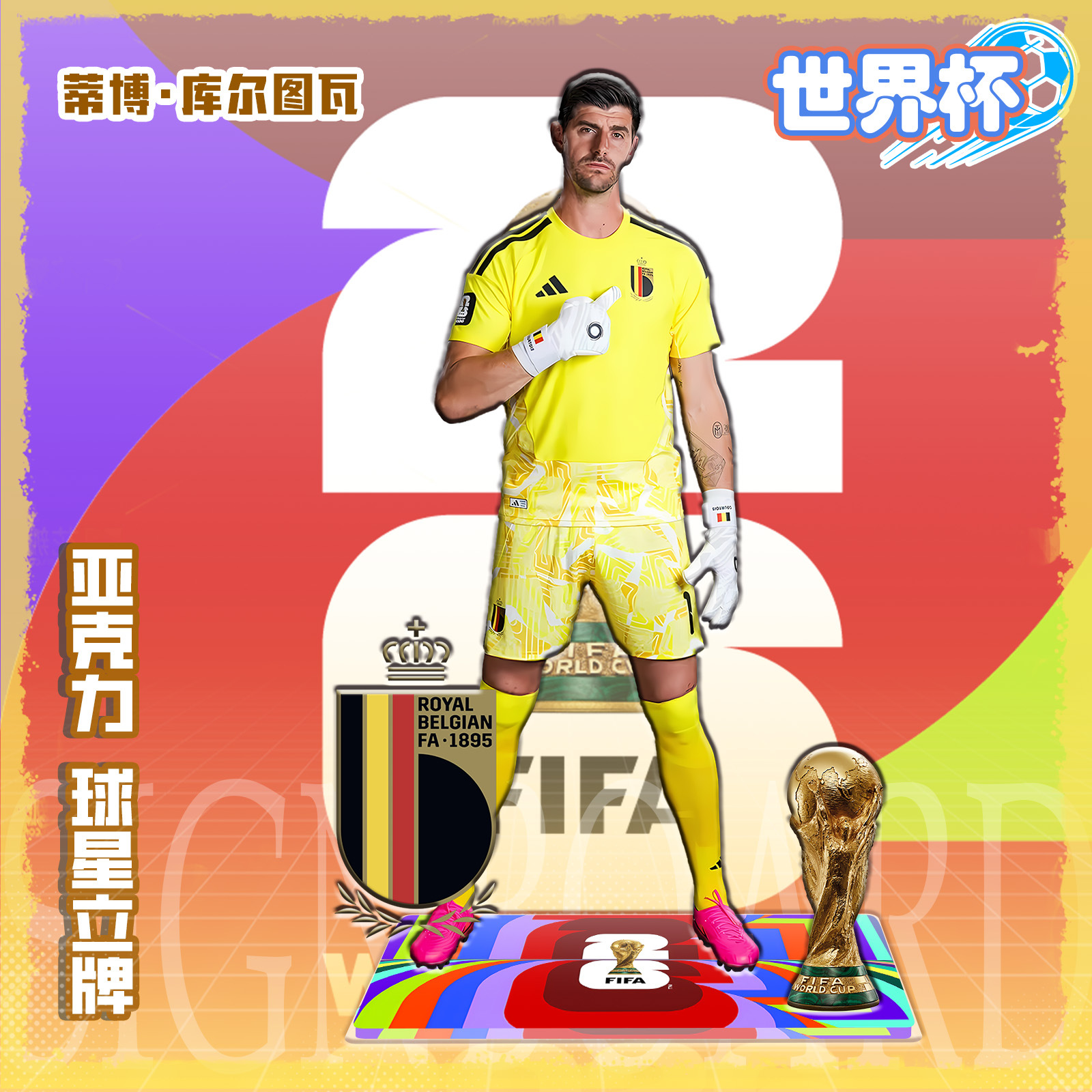 Figura Acrílica de Estrella de Fútbol de Acrílico, para Regalo de Cumpleaños