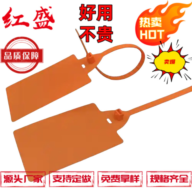 尼龙标牌扎带 大标牌塑料封条 大吊牌标签扎带 标牌扎带定坐扎带
