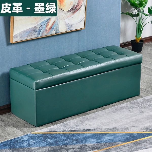 Ink green leather delivery