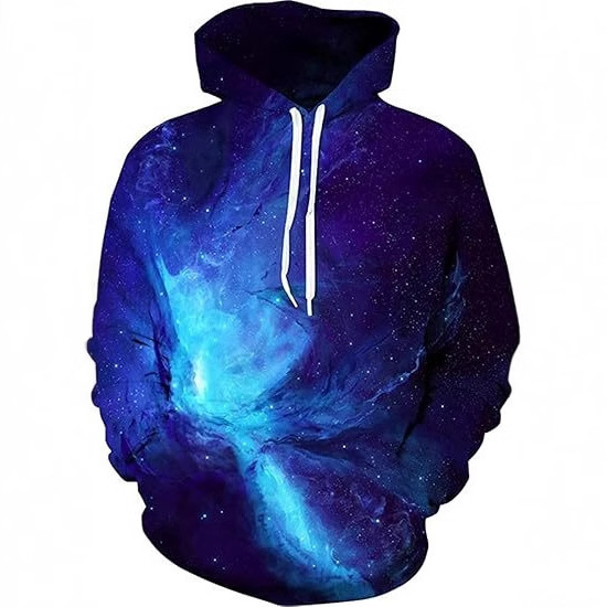 Men's Fashionable Versatile Loose Long-Sleeve Hoodie with Kangaroo Pocket, Romantic Gradient Color, Psychedelic Starry Sky 3D Print Men's Fashionable Versatile Loose Long-Sleeve Hoodie with Kangaroo Pocket, Romantic Gradient Color, Psychedelic Starry Sky 3D Print