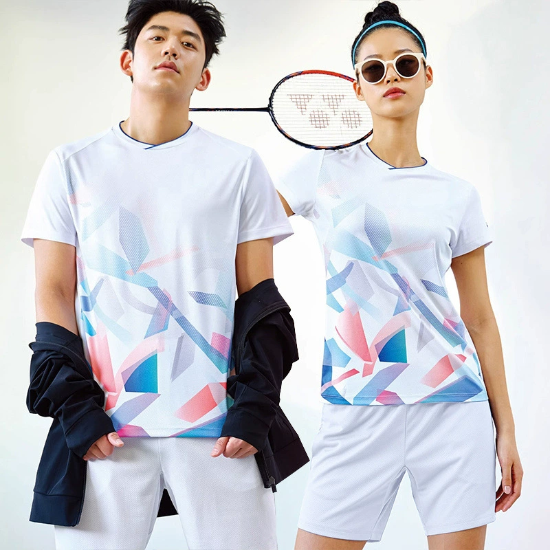 Summer uniform for badminton, quick dry set for training, with short sleeve