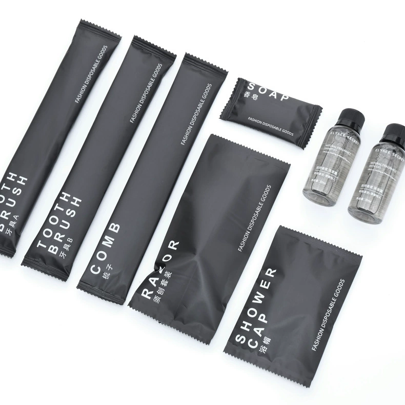 Disposable soft toothbrush for hotel, set, toothpaste, brush, soap, shampoo, slippers