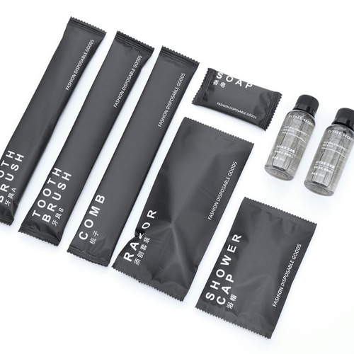 Hotel disposable soft bristle toothbrush and bathroom supplies set, including toothpaste, comb, soap, shampoo, slippers, wholesale
