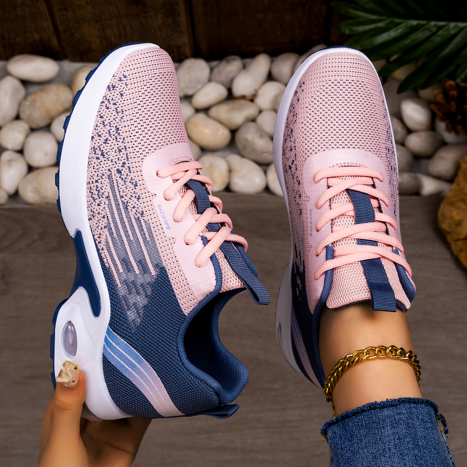Damen-Sneaker Frühjahr 2026 – Neues Modell: Vielseitige, atmungsaktive Freizeitschuhe mit weicher Sohle, leichte Schnürschuhe_voghion.com