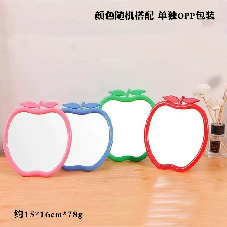 J015 Настольное зеркало Apple ins, настольное студенческое общежитие, милая складная подставка высокой четкости, стеклянное кружево