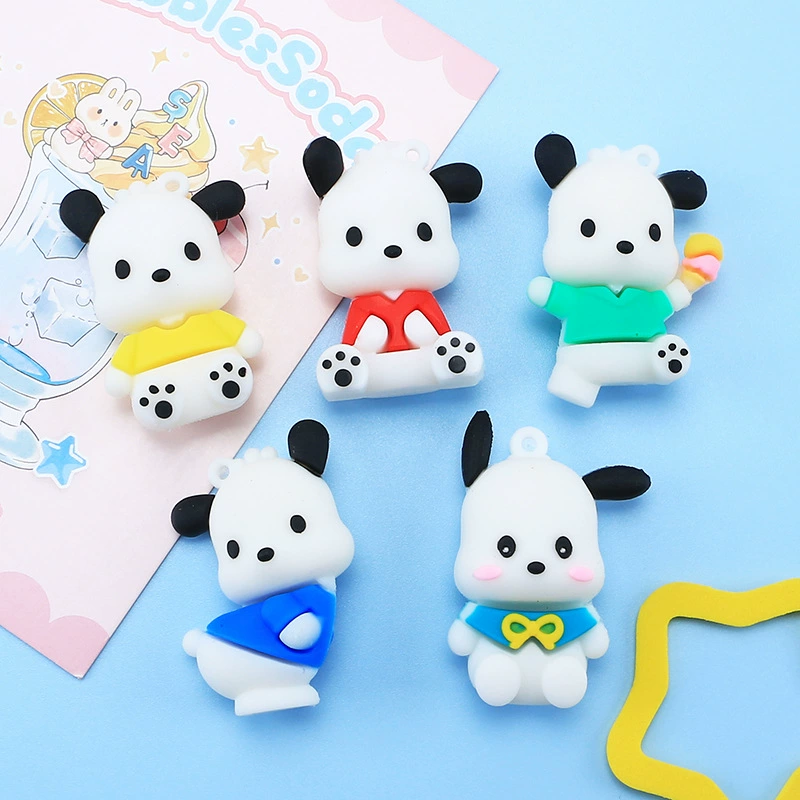 Cartoon cute doll, cream phone case, hair accessory, keychain with accessories, DIY