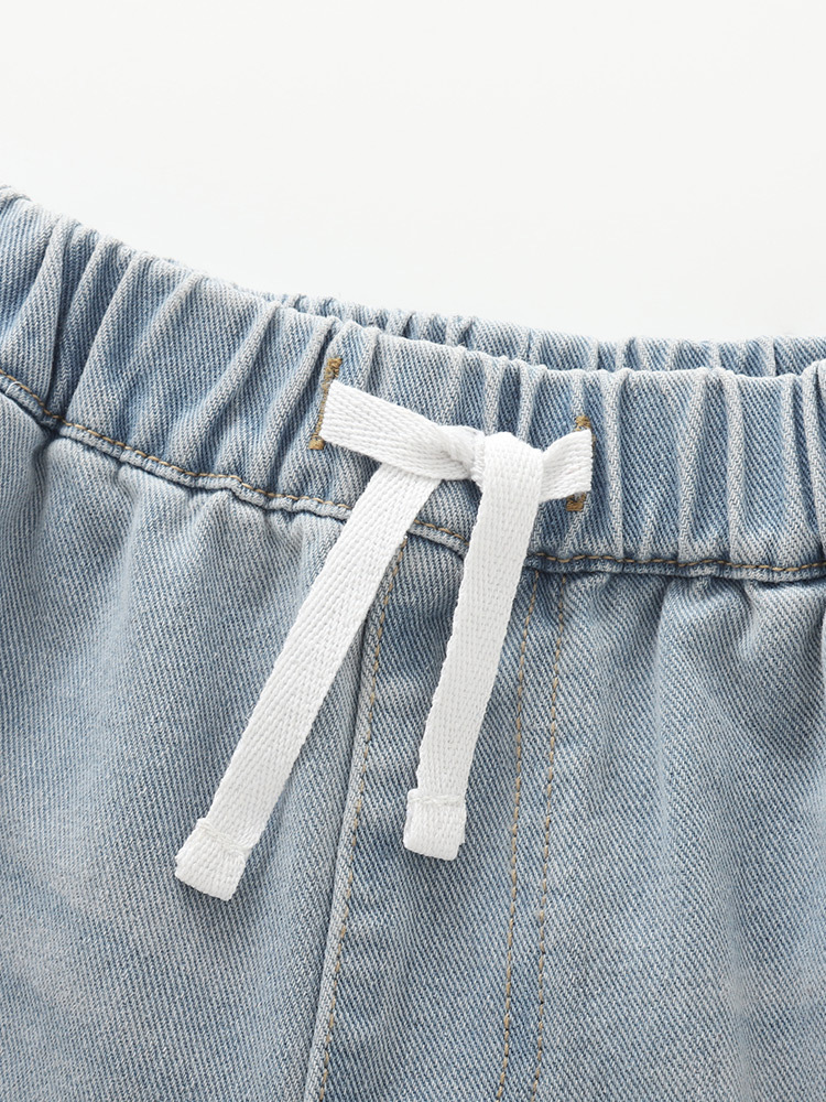Pantalones malwee transfronterizos para niñas, ropa de verano, nuevos niños europeos y estadounidenses, lindos jeans casuales para niñas