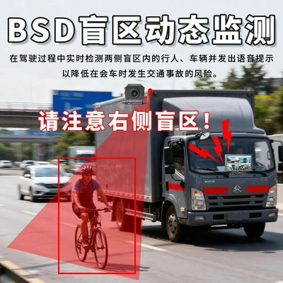 Truck Four-Way Monitoring High-Definition Driving recorder