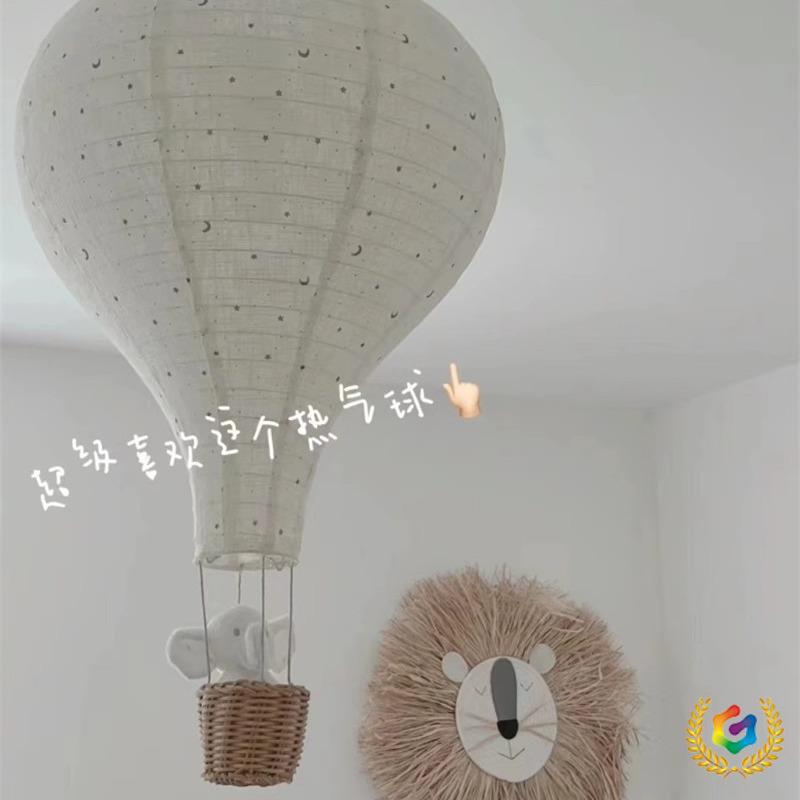 ✅北欧ins儿童房手工布艺热气球挂饰家居气球装饰卧室挂件拍照道