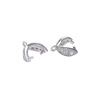 Copper zirconium, ear clips, accessory, pendant, necklace, earrings, micro incrustation