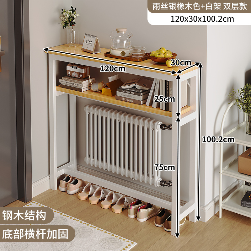 Estante ultrafino detrás de la puerta Estante multicapa en la entrada de la puerta Estante de almacenamiento superior de la película de gas de mesa pequeña y estrecha en la pared