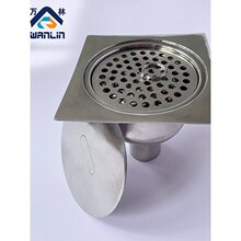 方型洁净地漏304材质可拆卸防臭工业厂大排量
