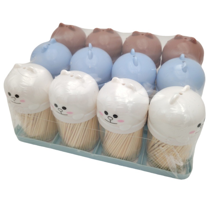 D1524 217 # palillos de dientes caseros con un lindo palillos de dientes desechable después de la comida artefacto mágico de 2 yuanes tienda