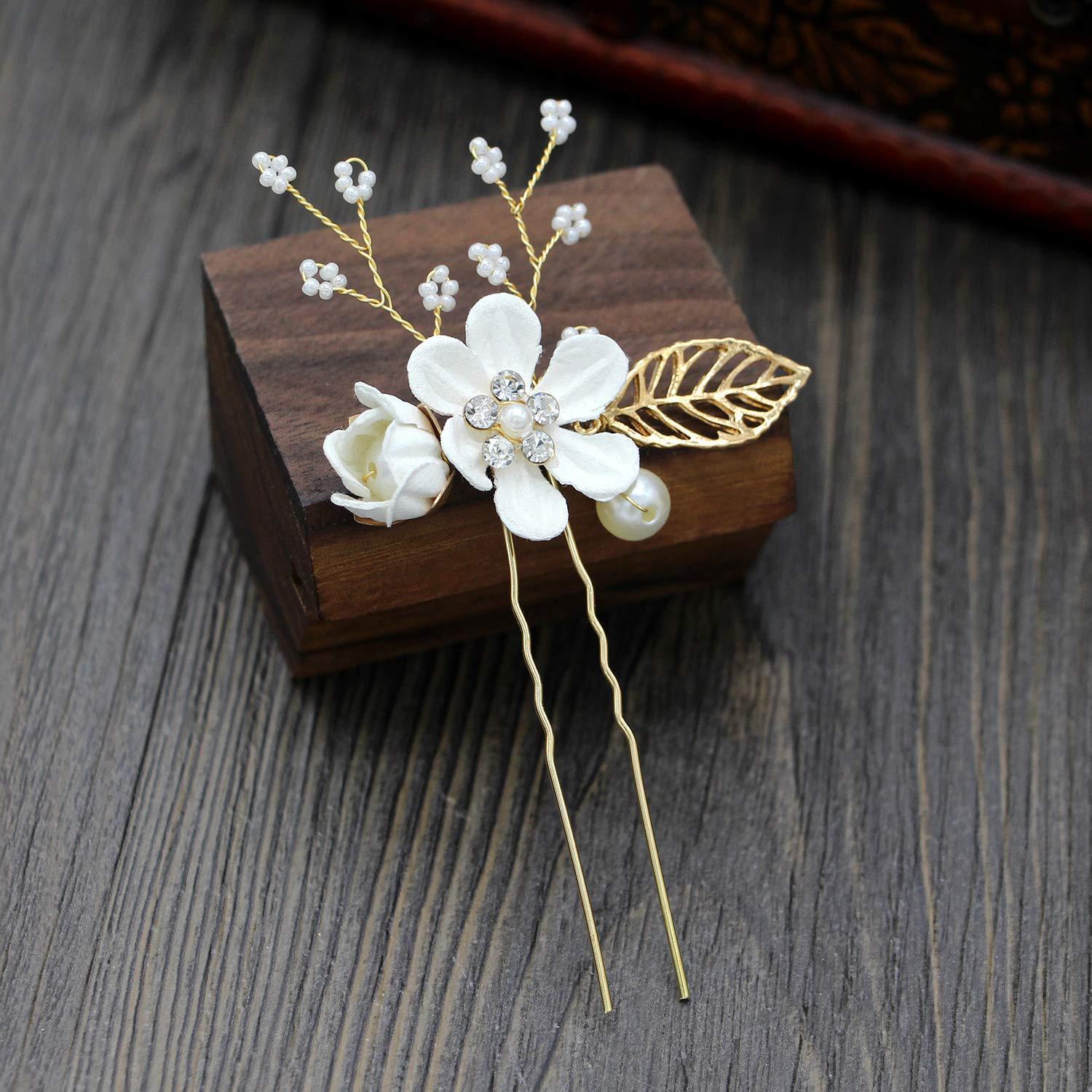 Nuevo tocado de novia coreano, flores de Mori, peine de perlas hecho a mano, peine de cabello dulce y lindo, peinado de fotos, accesorios para el cabello