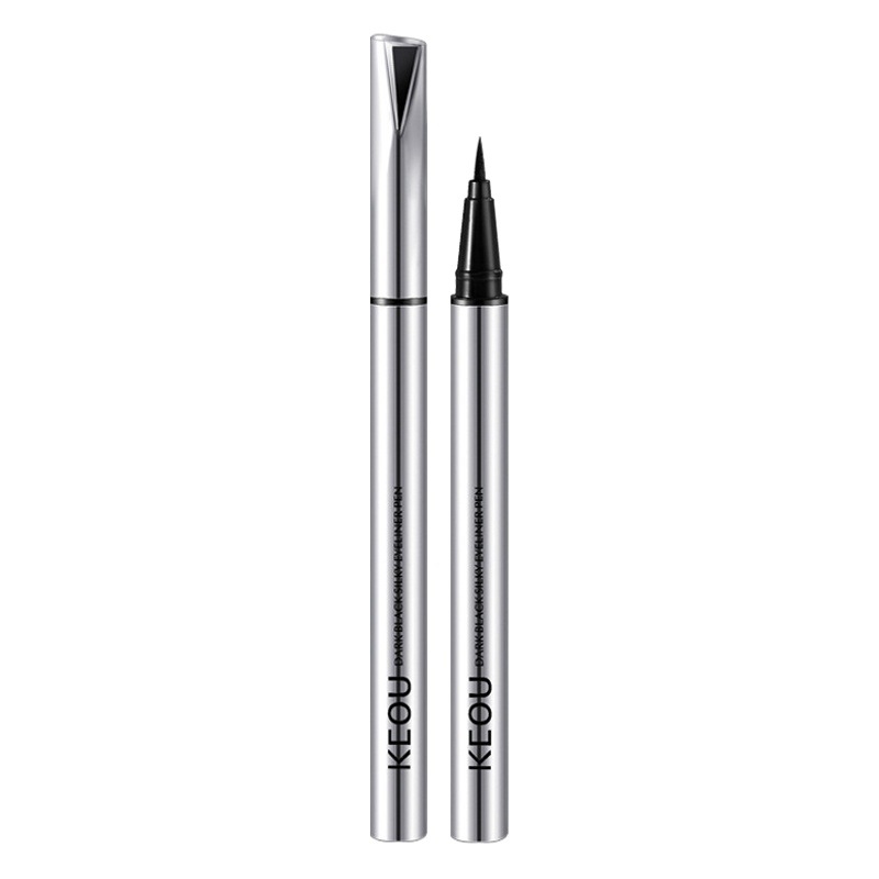 Keou Black Eyeliner Pen Is Not Easy to Fade, Waterproof, Fine-Tipped, Smooth, Long-Lasting, and Does Not Smudge