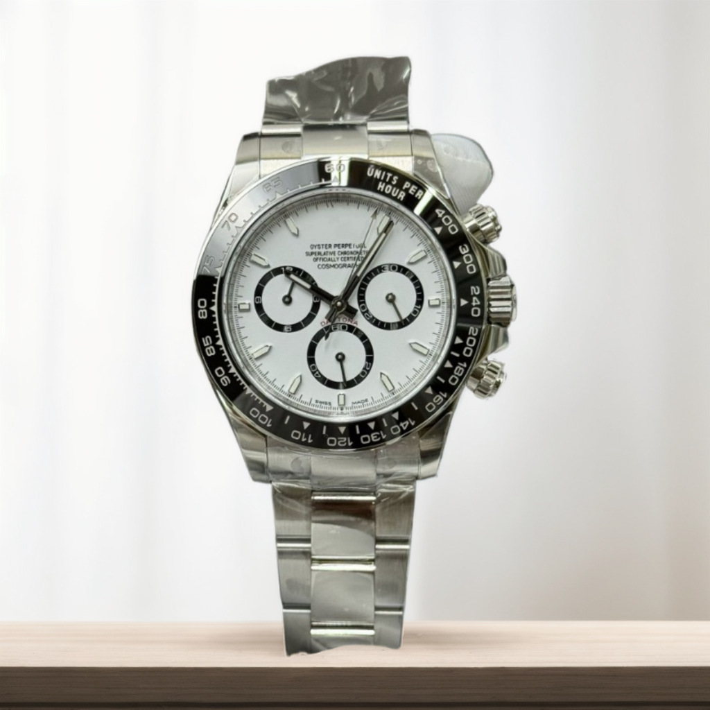 Laofang's New Panda Eye Daytona Multi-Function Fully Automatic Mechanical Men's Watch Steel Belt Luminous Three-Eye Six-Pin Waterproof