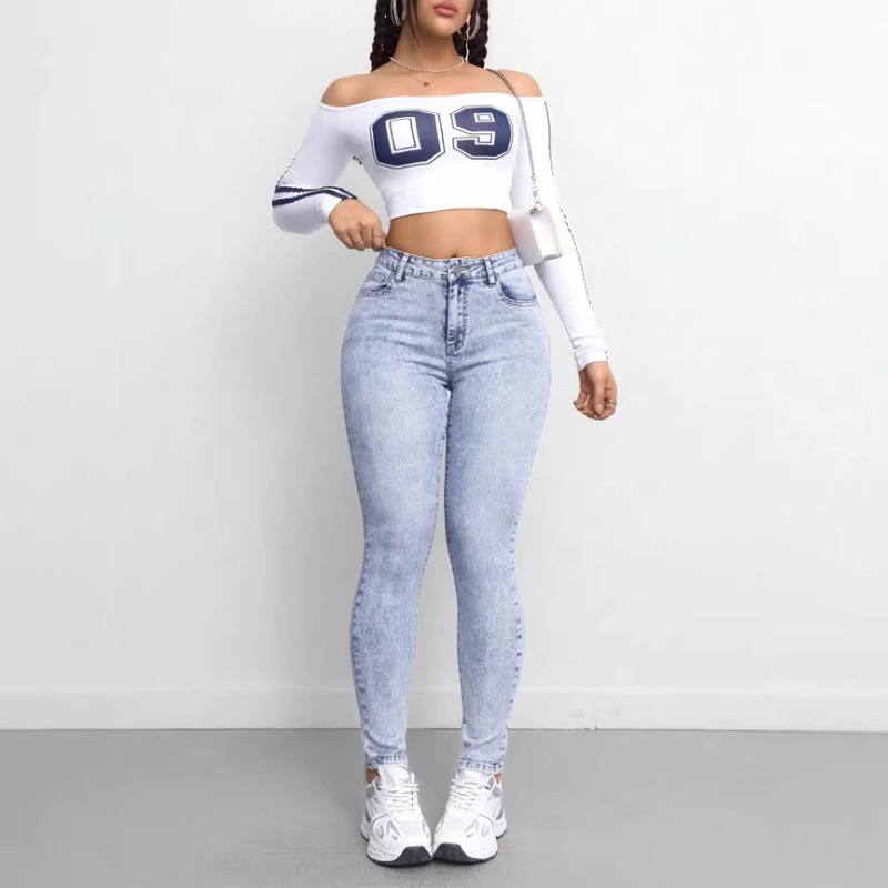 2026 Spring/Summer Tall and Curvy Women's Blue Stretch Denim Skinny Jeans 2026 Spring/Summer Tall and Curvy Women's Blue Stretch Denim Skinny Jeans