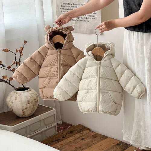 2025 New Children's Lightweight Cotton Jacket for Toddlers and Infants, Unisex Baby Cotton Parka, Junior and Middle Childhood Jacket and Outerwear