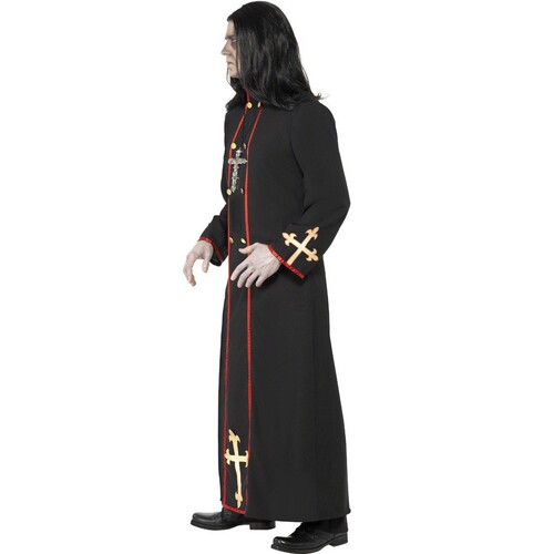 Cross-border Christmas men's priest robe Roman wizard robe men's long robe carnival party costume Halloween costume 