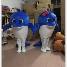 新款成人cosplay動物表演服 海豚 舞台表演萬聖節卡通連體人偶服