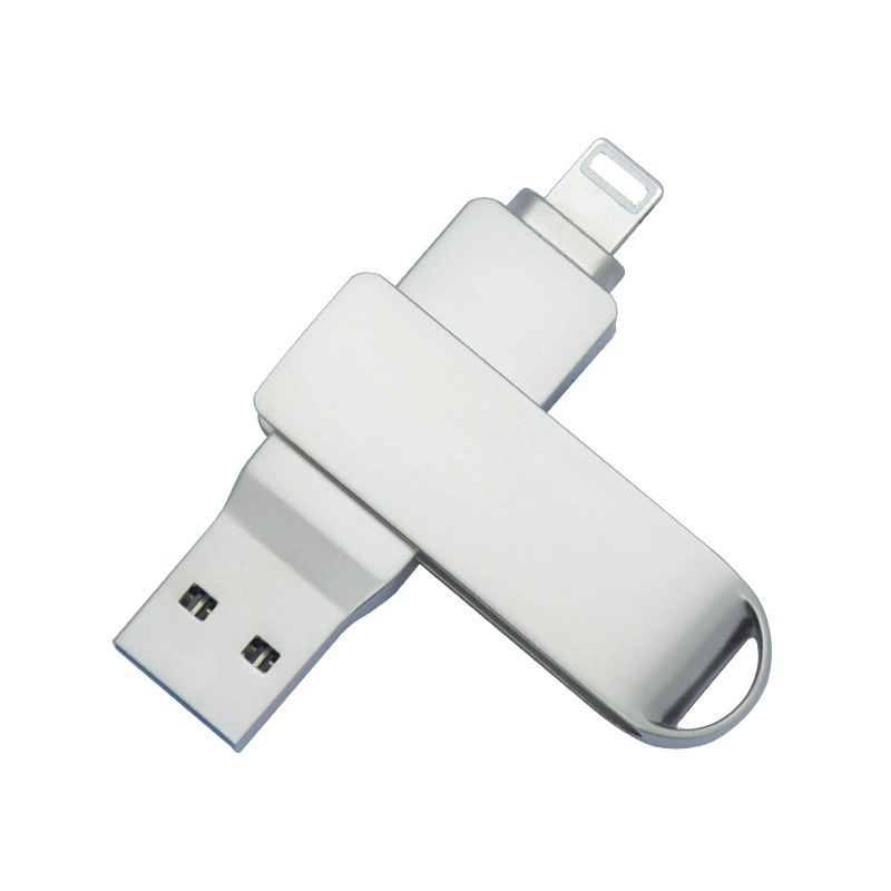 Яблоко, флеш-накопитель USB, высокая скорость совместимый с мобильным телефоном, ноутбуком, оптом, 32 ГБ, 2 в 1, 128 ГБ