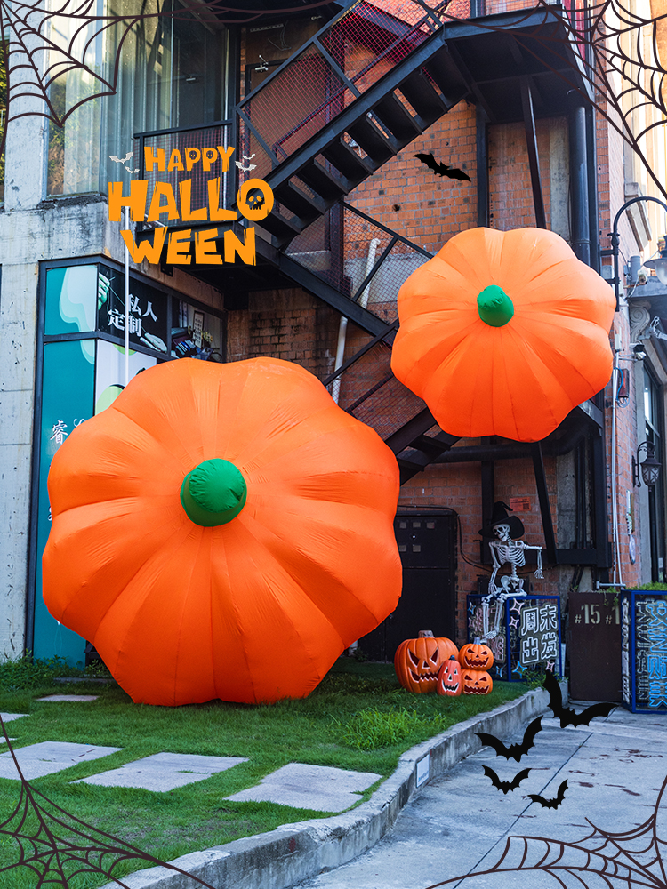Decoraciones de Halloween lámparas de calabaza inflables modelo de aire fantasma araña escenario al aire libre diseño props centro comercial jardín de infantes